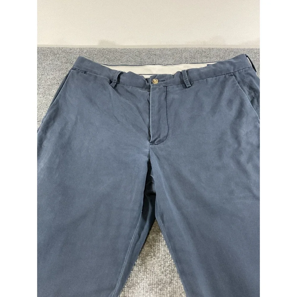 Polo Ralph Lauren Pants Mens 34x34 Stretch Straight Fit Blue Chino Casual Preppy